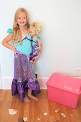 Purple Sparkle Mermaid Costume