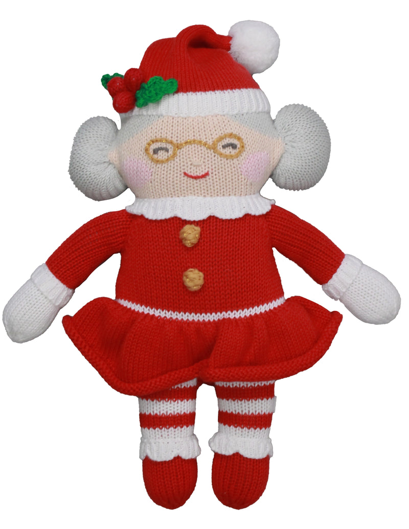 Jolly Mrs. Claus Knit Doll