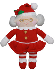 Jolly Mrs. Claus Knit Doll