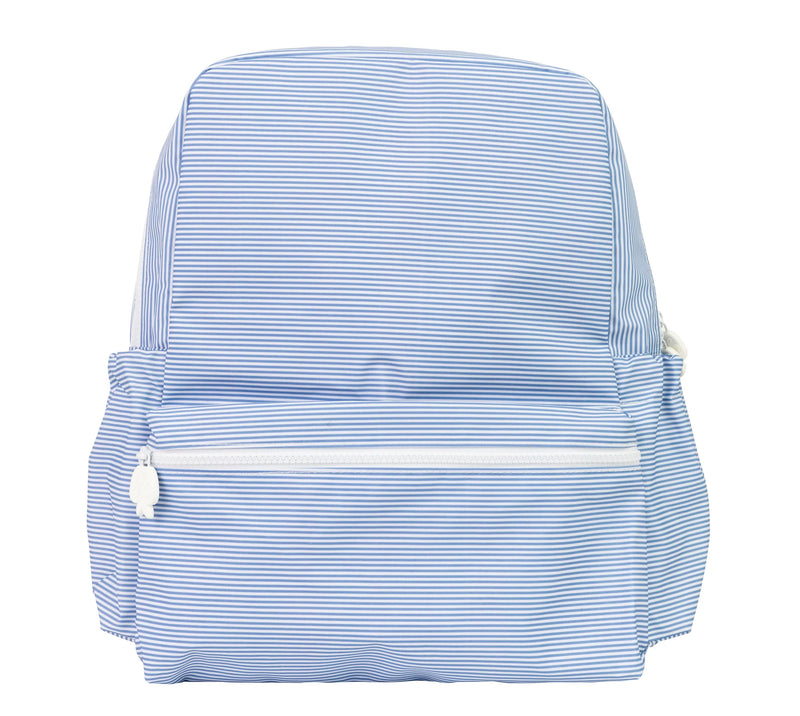 Large Backpack - Mini Navy Stripe