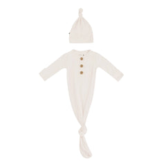 Knotted Gown Set - Oat