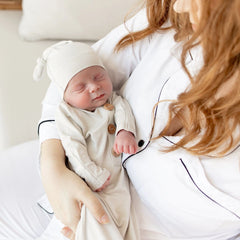 Knotted Gown Set - Oat