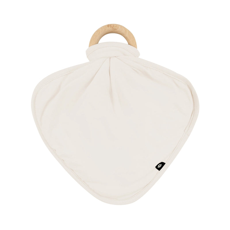 Lovey w/ Wooden Teething Ring - Oat