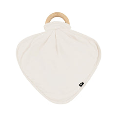 Lovey w/ Wooden Teething Ring - Oat