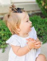 Silver Pearl Baby Baptism Bracelet