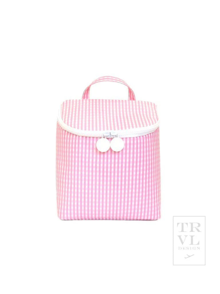 Take Away Insulated Bag - Gingham Pink