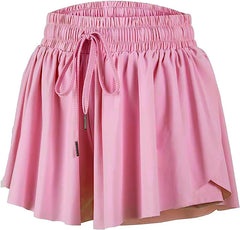 Butterfly Flowy Shorts - Pink