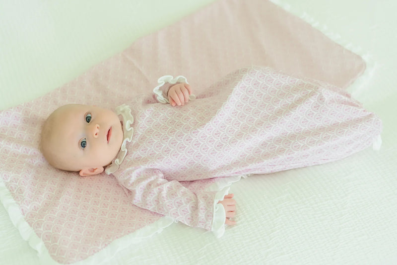 Pink Ruffled Daygown