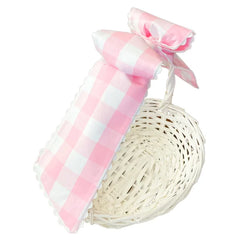 Basket Bow - Pink Buffalo Check