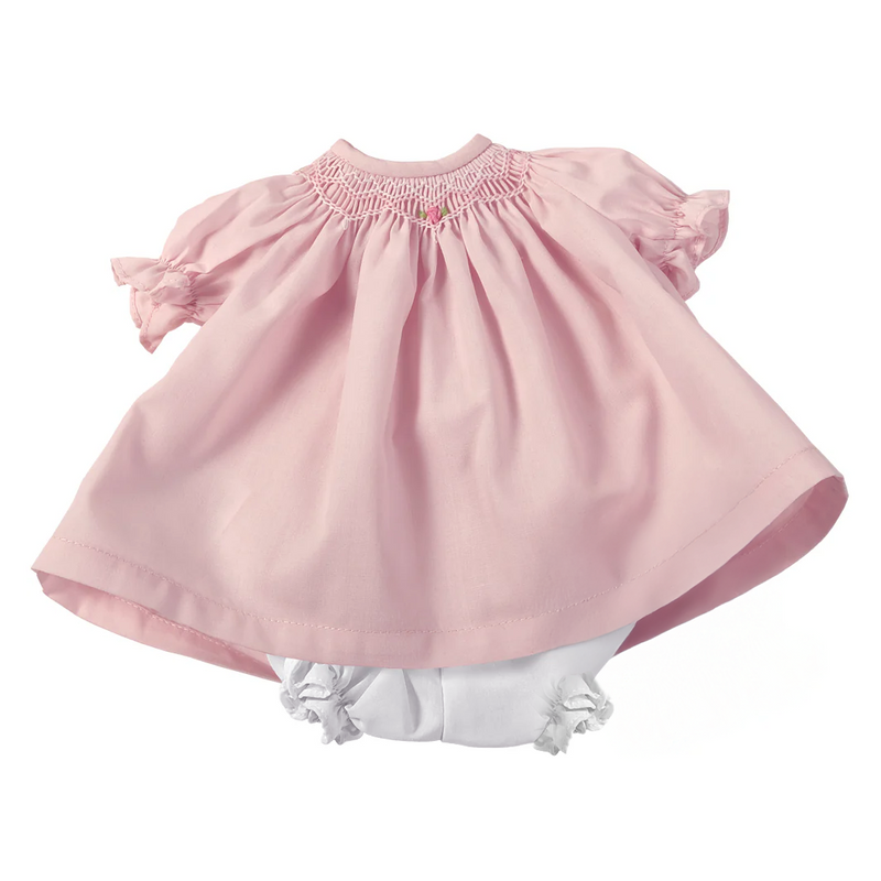 10" Doll Dress w/ Bonnet - Pink