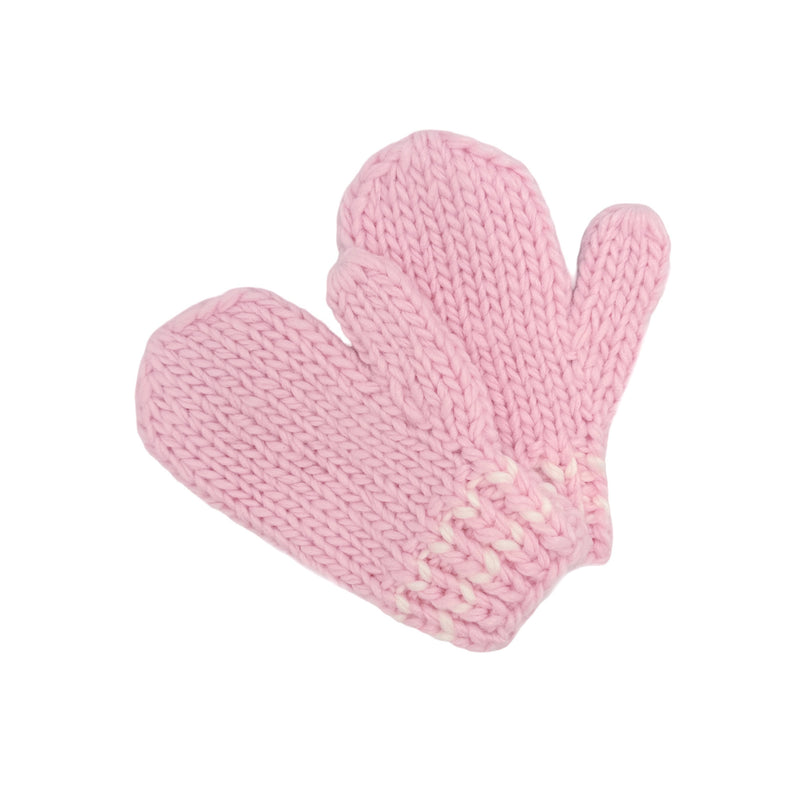 Pink Knit Mittens