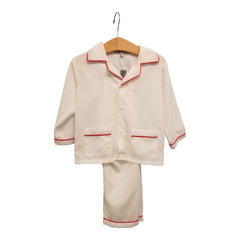 White w/ Red Trim Pajamas