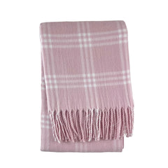 Pink Plaid Flannel Blanket