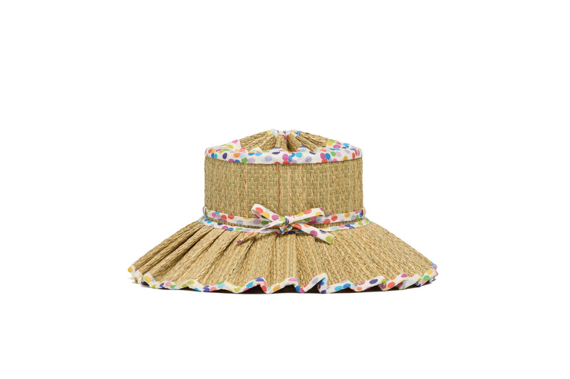 Polka Dot Rainbow Capri Child Hat