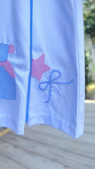 Blue Castle Embroidered Dress