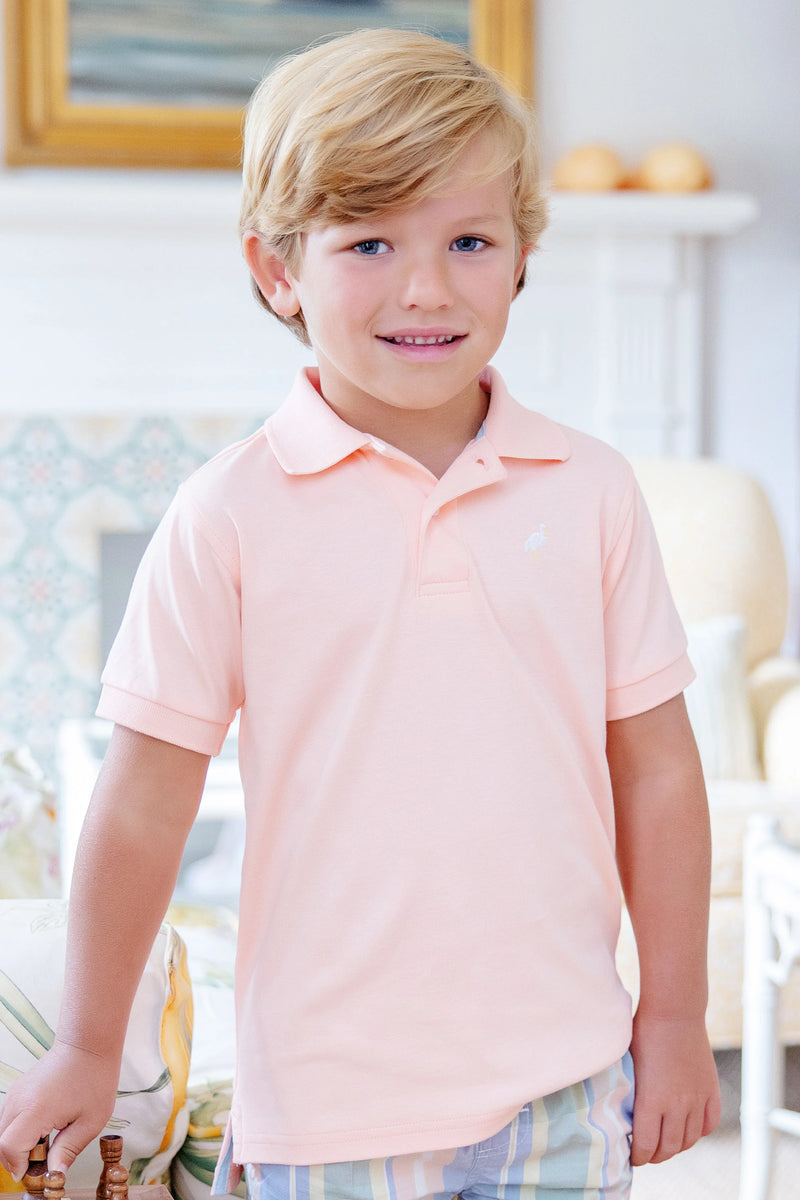 Prim & Proper Polo - Pompano Peach