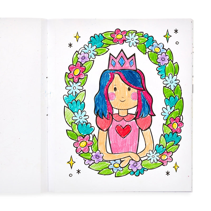 Princess & Fairies Color-in Book