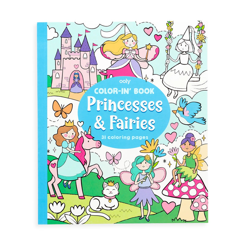 Princess & Fairies Color-in Book