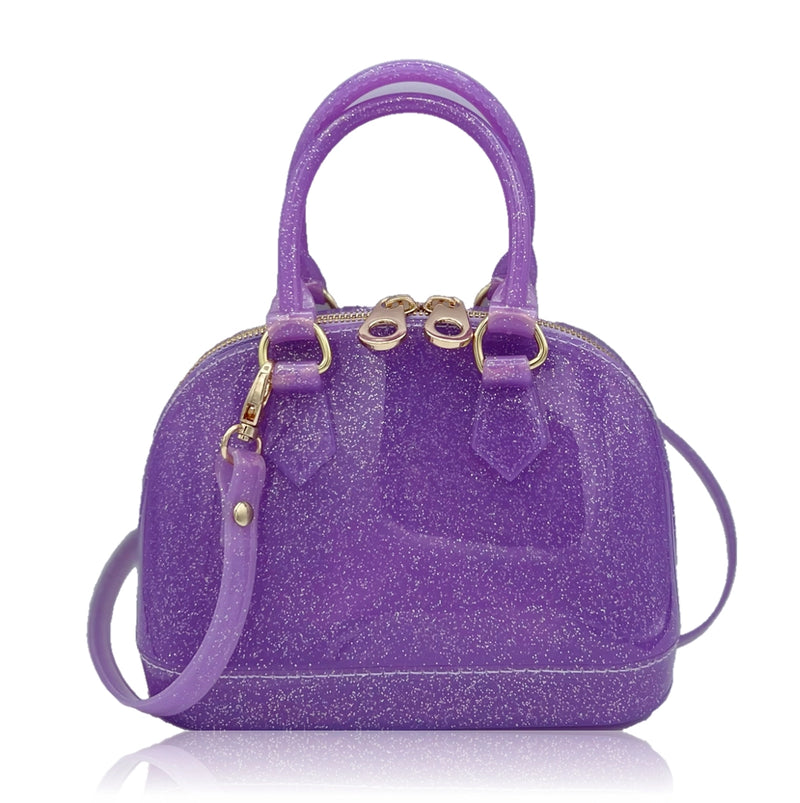 Cate Jelly Purse - Purple Sparkle