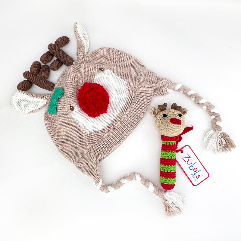 Reindeer Crochet Rattle