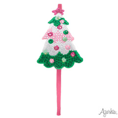 Christmas Tree Rhinestone Patch Headband