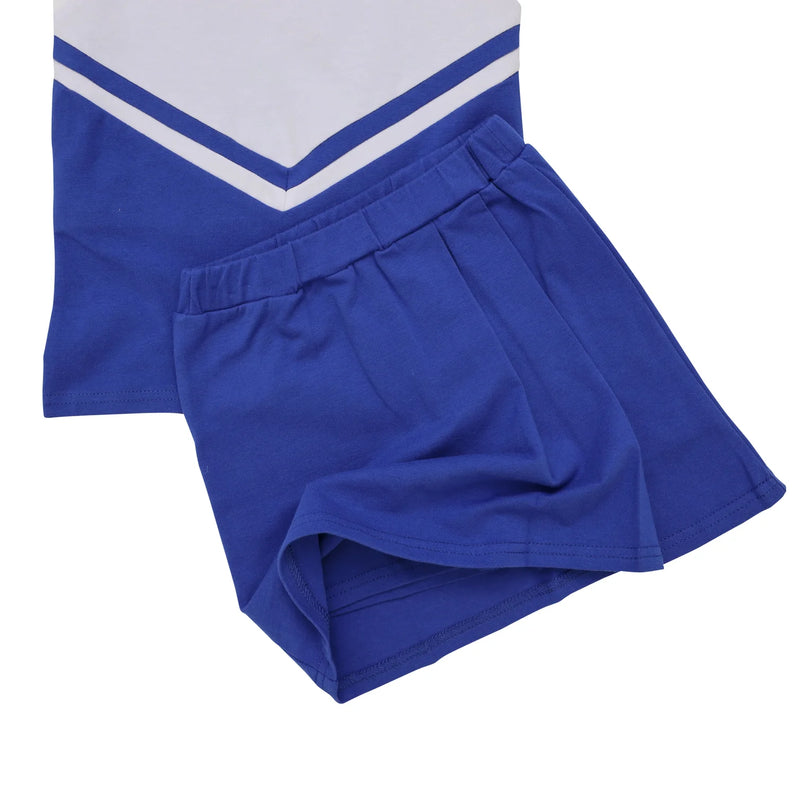 Cheer Uniform Skort Set - Royal/White