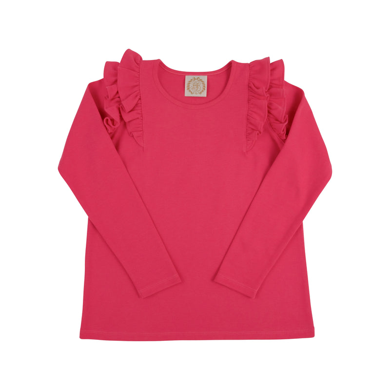 Long Sleeve Ruehling Ruffle Top