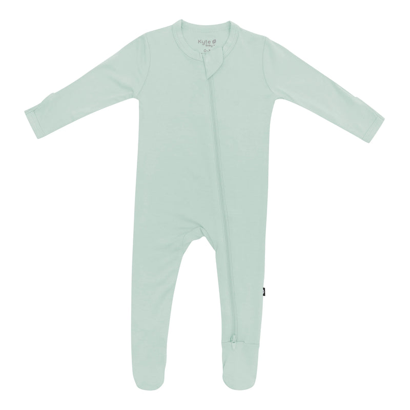 Zippered Footie - Sage