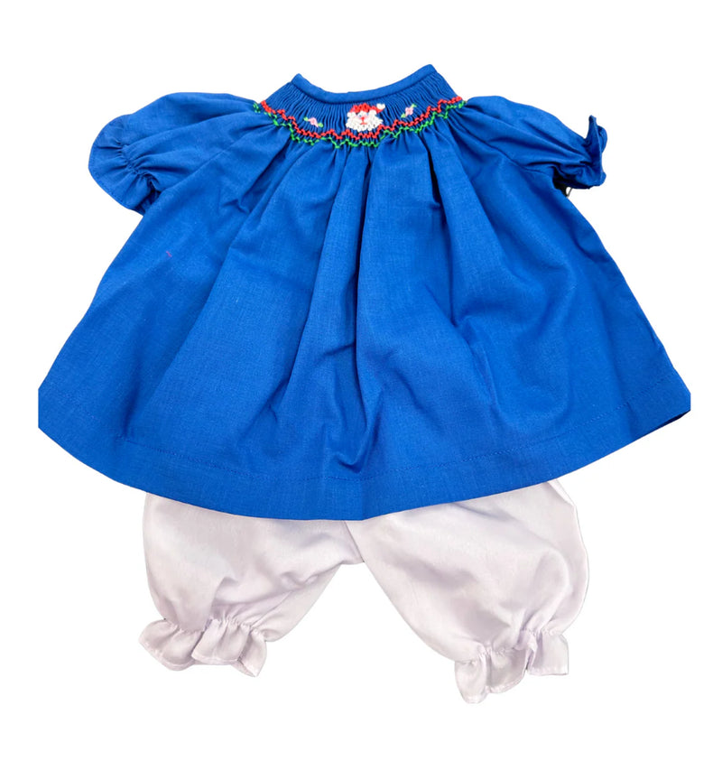 15" Doll Dress - Santa Face