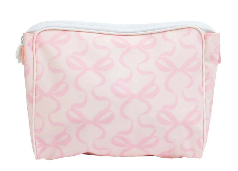 Large Go Bag - Bows on Pink