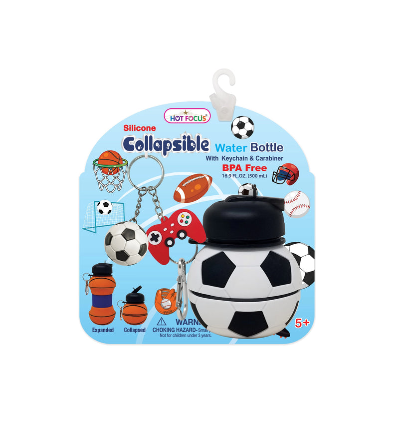 Soccer Collapsible Water Bottle