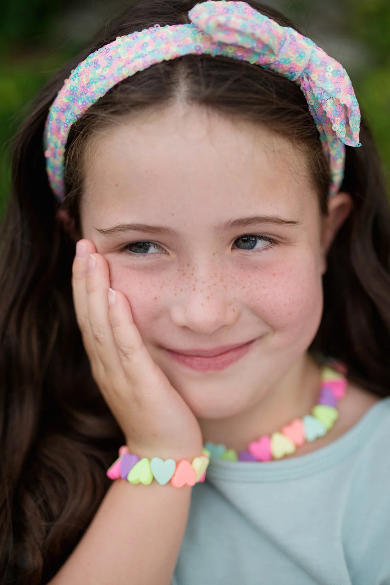 Sweet Tart Heart Necklace/Bracelet Set