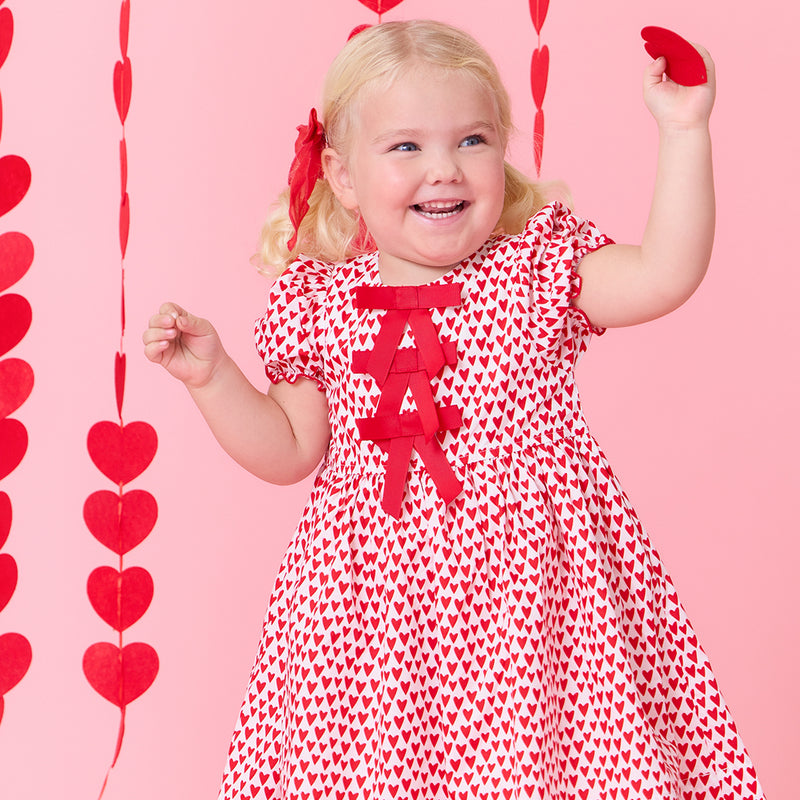 Hermione Dress - Mini Hearts