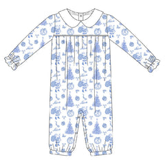 Christmas Toile Romper