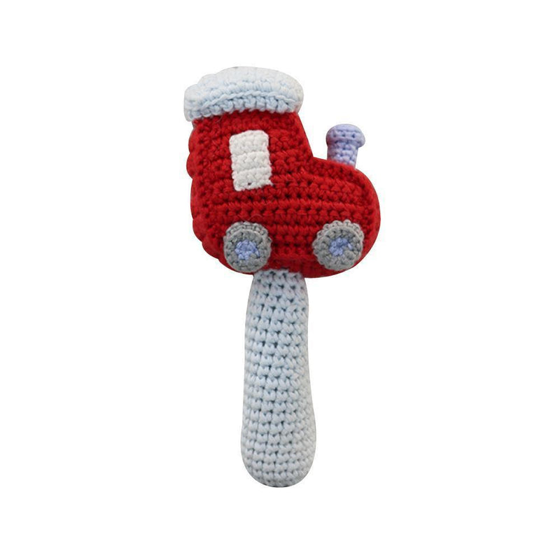 Train Crochet Stick Rattle