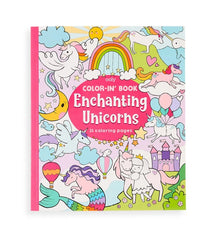 Enchanting Unicorns Color-in Book