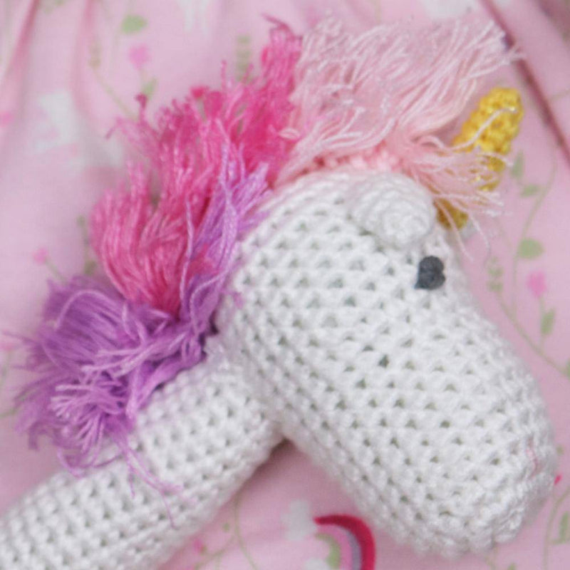 Unicorn Crochet Stick Rattle