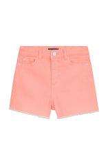 High Rise Cut Off Shorts - Pink