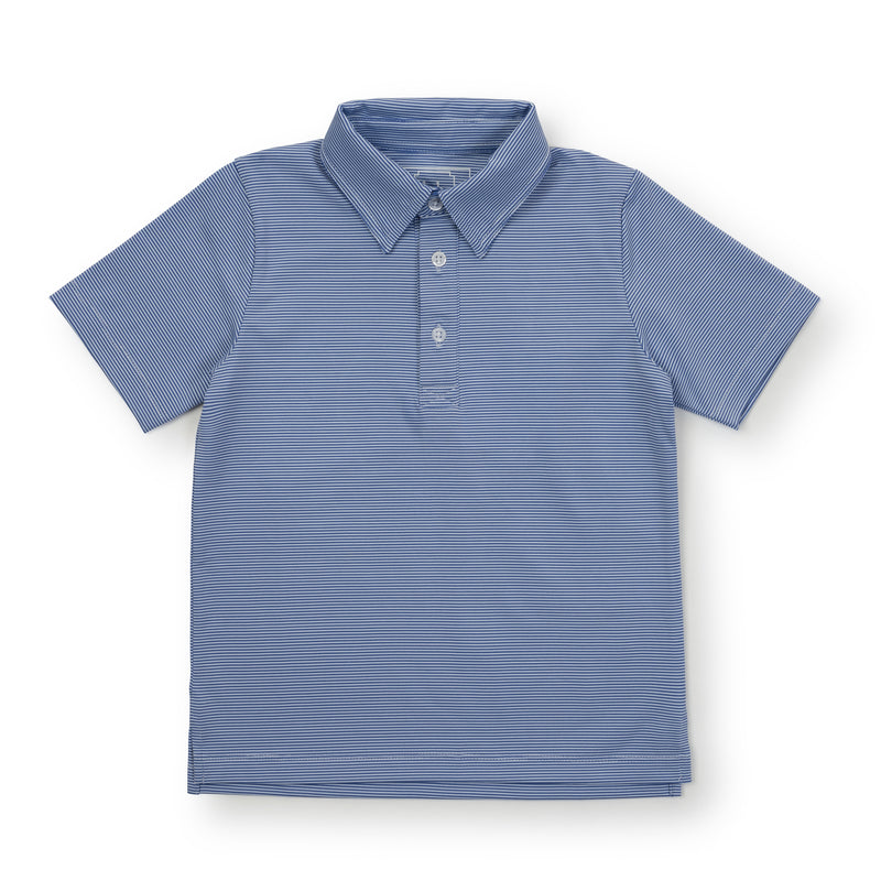 Will Performance Polo - Blue Stripe