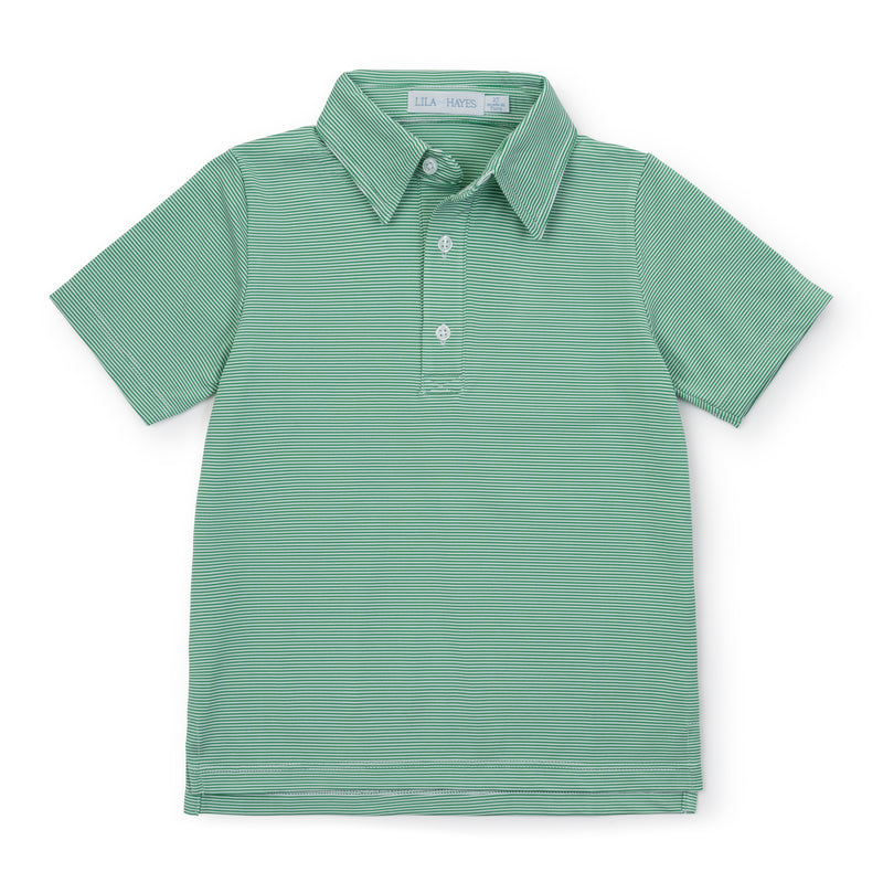 Will Performance Polo - Green Stripe