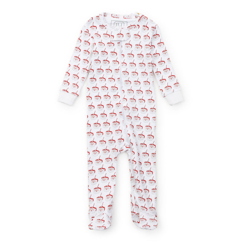 Parker Zipper Pajama - Hot Cocoa Santa