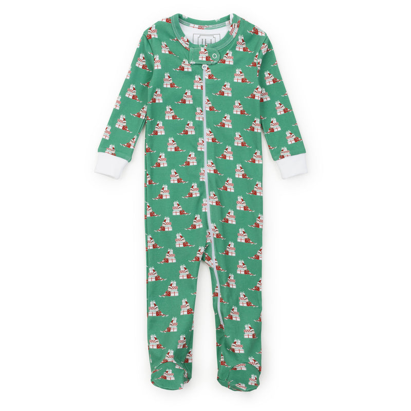 Parker Zipper Pajama - Santa's Helper