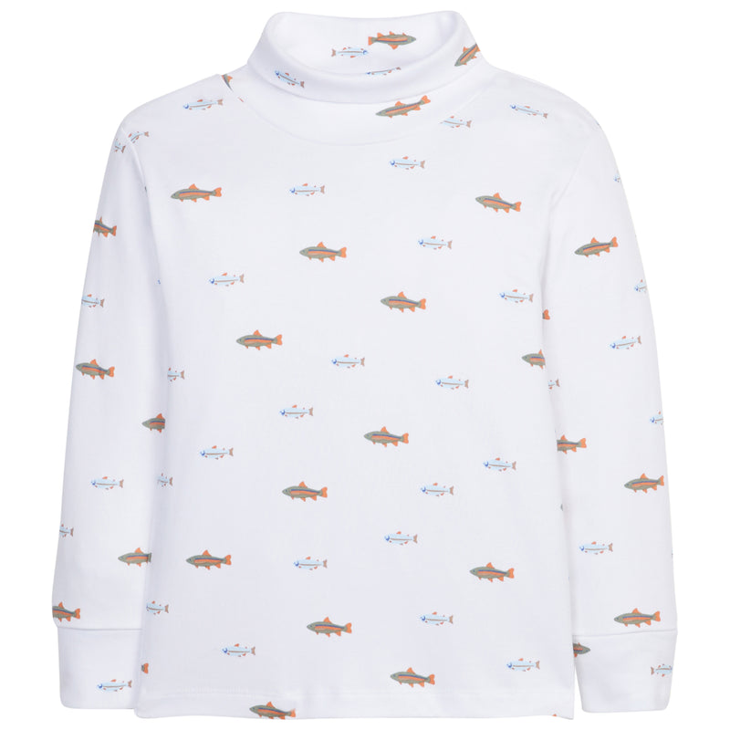 Printed Turtleneck - Fish