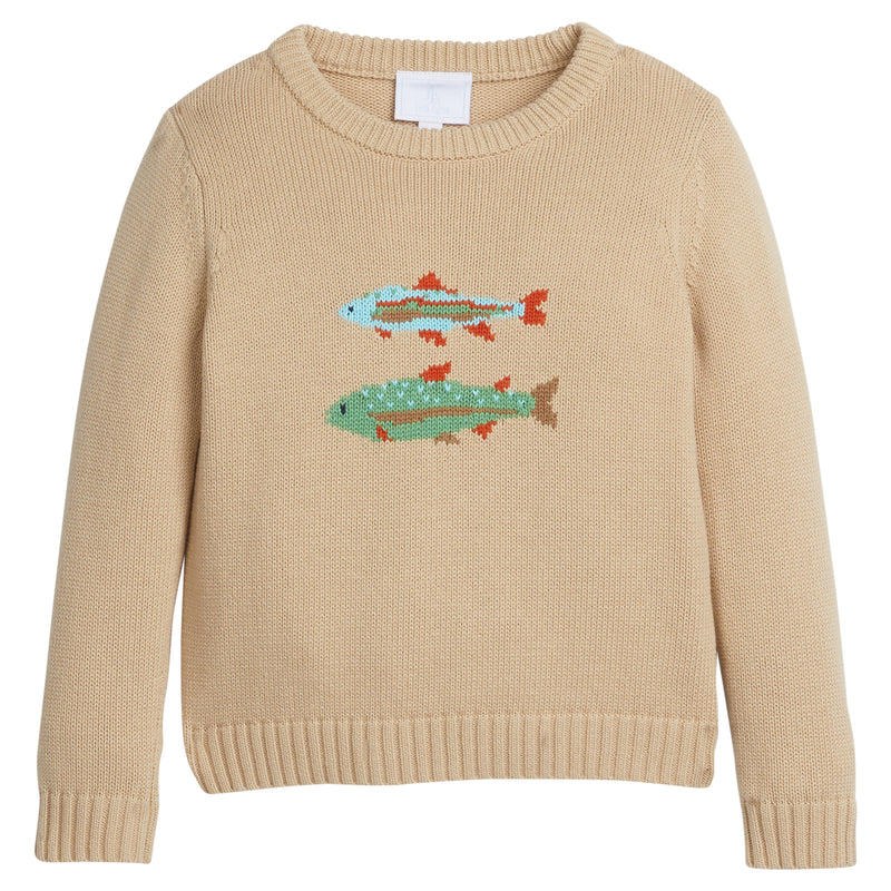 Intarsia Sweater - Fish