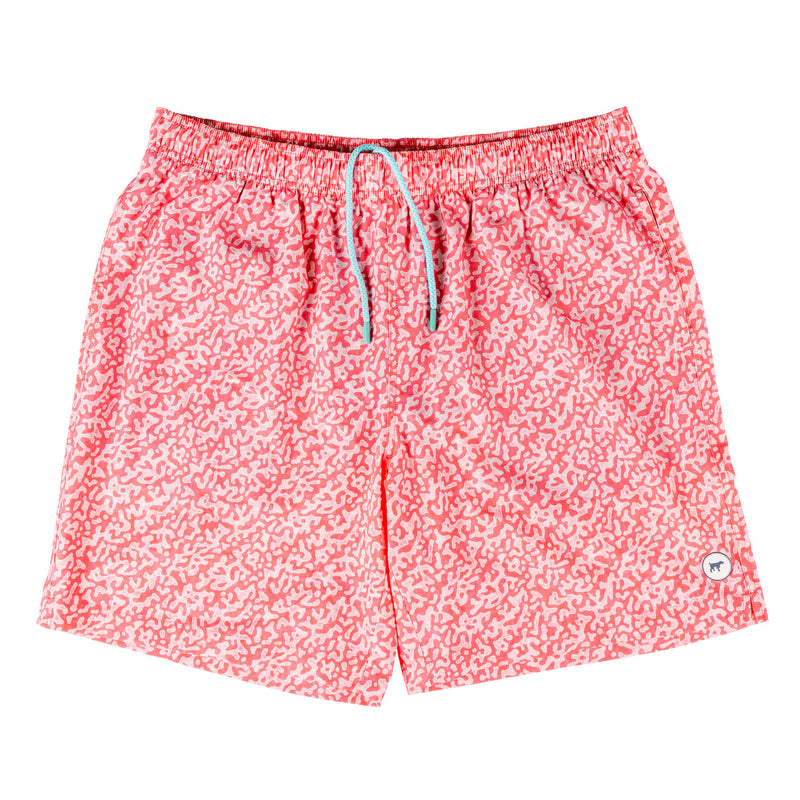 Weathered Reef Coral Swim Trunk