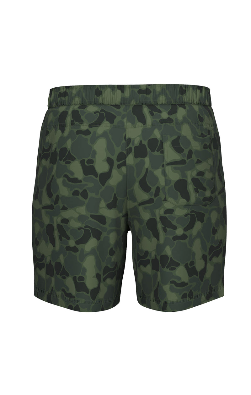 Sun Washed Shorts - Camo Green