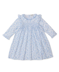 Blue & White Floral Dress