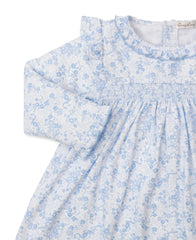 Blue & White Floral Dress