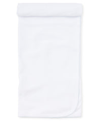 Kissy Basic Blanket - White/Light Blue