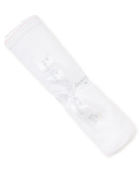 Kissy Basic Blanket - White/Light Pink